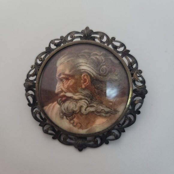Vintage (1960s) Silver Michelangelo Pendant/Brooch